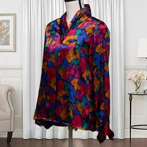 Vintage Notations Button Down Blouse